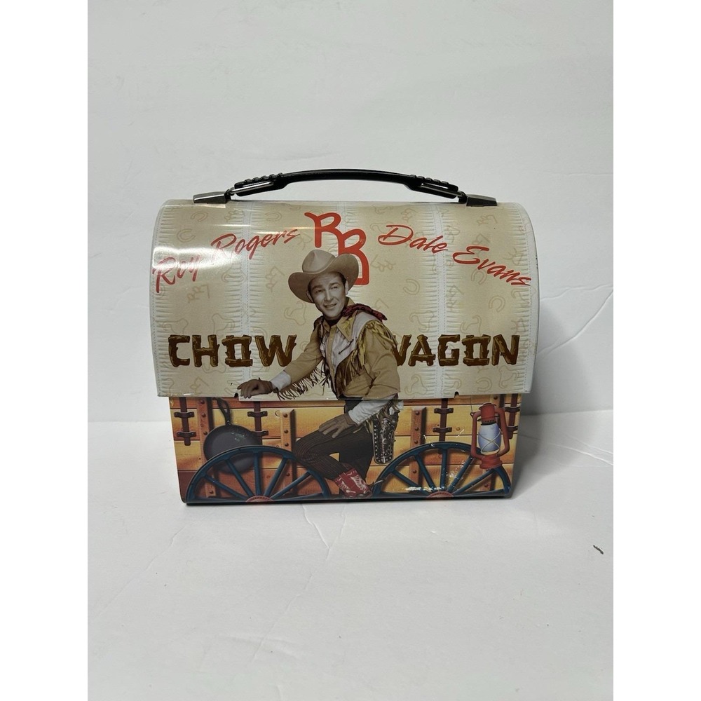 Roy Rogers Dale Evans‎ Chow Wagon Metal Lunch Box Treasure Chest Nostalgia